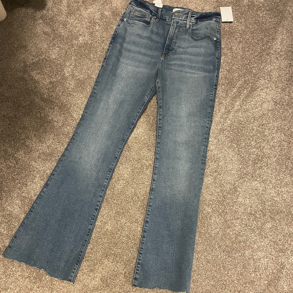 NWT Good American Good Legs Flare Jeans